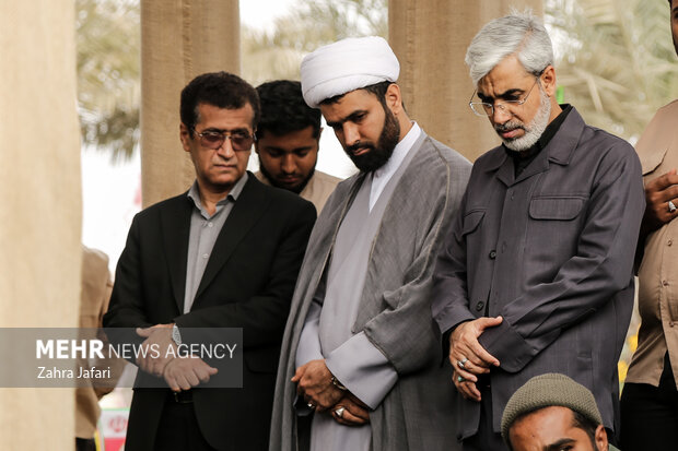 تشییع و تدفین شهید گمنام در دانشگاه فرهنگیان پردیس شهید بهشتی بندرعباس