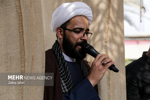 تشییع و تدفین شهید گمنام در دانشگاه فرهنگیان پردیس شهید بهشتی بندرعباس