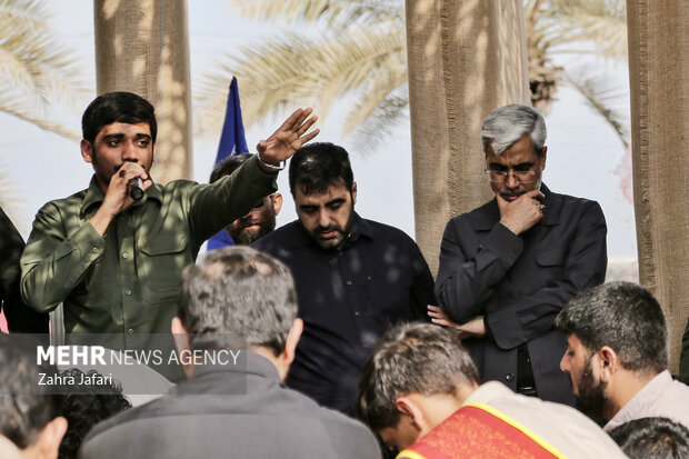 تشییع و تدفین شهید گمنام در دانشگاه فرهنگیان پردیس شهید بهشتی بندرعباس