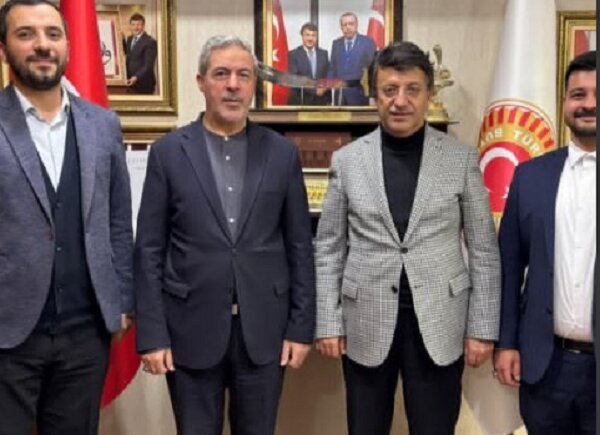 Türkmenoğlu İranlı diplomat ile bir araya geldi