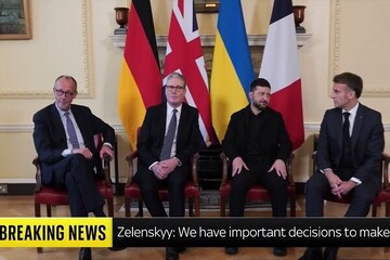 Ukraine’s Zelensky holds talks with European allies in London