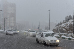 شروع بارش برف در شهرستان اقلید