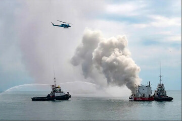 ادعای اوکراین درباره حمله به دو کشتی روسیه در دریای خزر