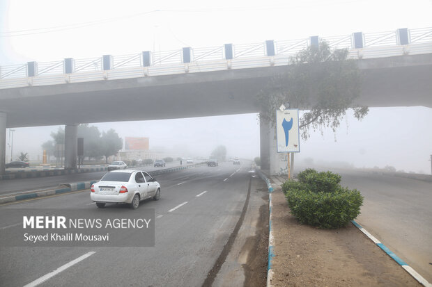 اهواز در مه