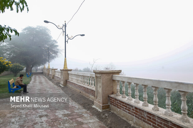 اهواز در مه