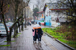 بارش شدید باران در رشت