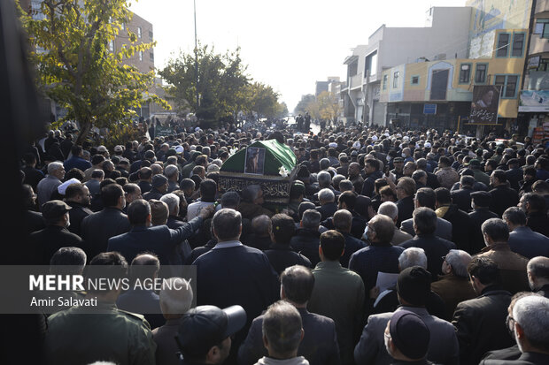 وداع استان سمنان با آیت الله شاهچراغی