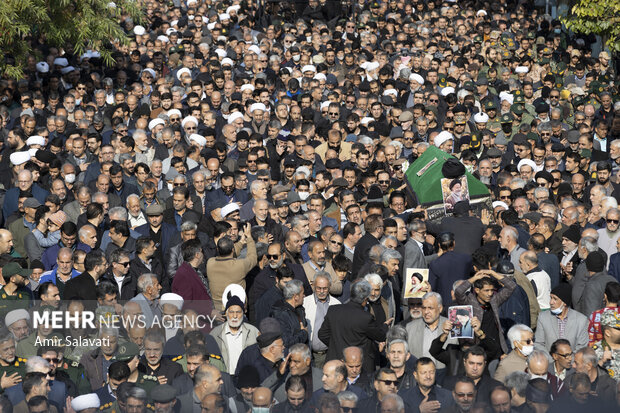 وداع استان سمنان با آیت الله شاهچراغی