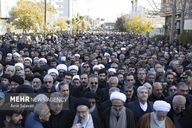 وداع استان سمنان با آیت الله شاهچراغی