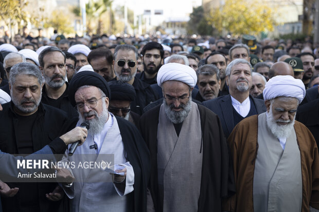 وداع استان سمنان با آیت الله شاهچراغی