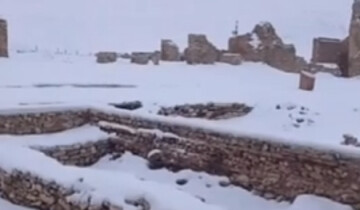 تصاویری از بارش برف در تکاب و چالدران