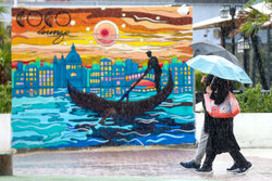 باران پائیزی جزیره کیش