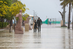 بارش باران پاییزی در بندر چابهار