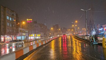 شب زیبای برفی اردبیل