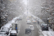 آسمان همدان برفی می‌شود