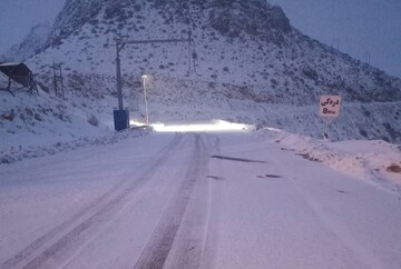 تردد در گردنه ژالانه با زنجیرچرخ امکانپذیر است