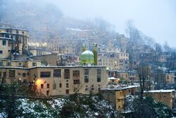 بارش برف پاییزی در ماسوله