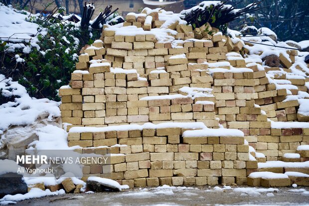 بارش برف پاییزی در ماسوله