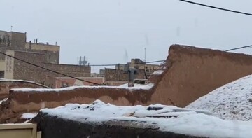 برف مهمان شهر جهانی یزد شد