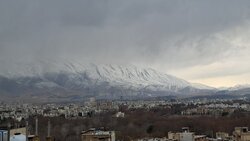 سفیدپوش شدن کوه‌های اطراف شیراز