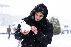 First autumn snowfall blankets Isfahan