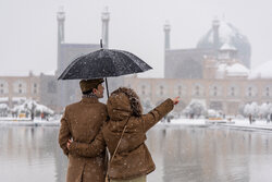 نخستین برف پاییزی در نصف جهان