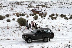 طبیعت برفی مناطق کوهستانی سیرجان