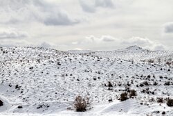 برف و کولاک در  معدن مس دره‌زار سیرجان
