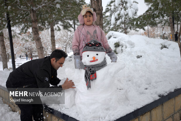 Snowman Festival in Hamedan
