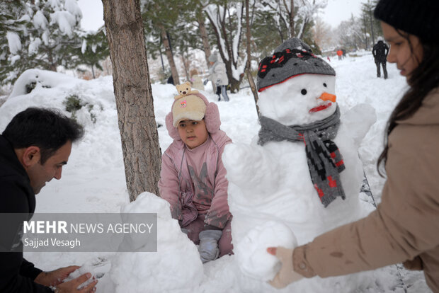 Snowman Festival in Hamedan
