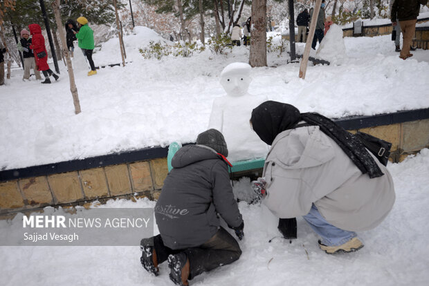 Snowman Festival in Hamedan

