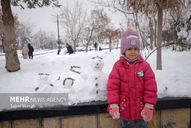 Snowman Festival in Hamedan
