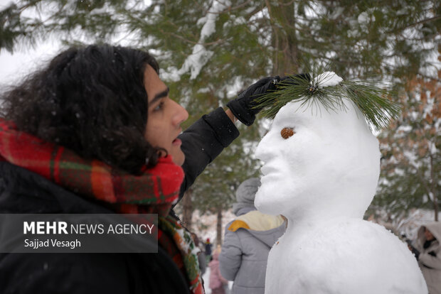 Snowman Festival in Hamedan
