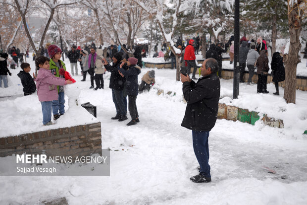 Snowman Festival in Hamedan
