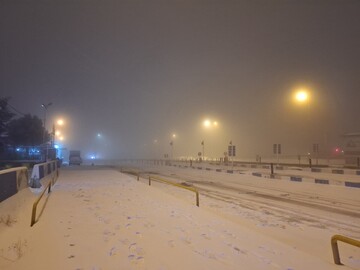 بارش برف گردنه امین‌الله بجنورد را سفیدپوش کرد