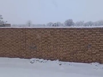 آسفیج؛ قلب کویر ایران هم سفیدپوش شد