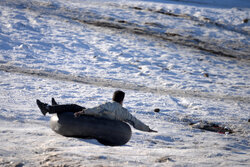 Snowtubing in Iran's Hamedan