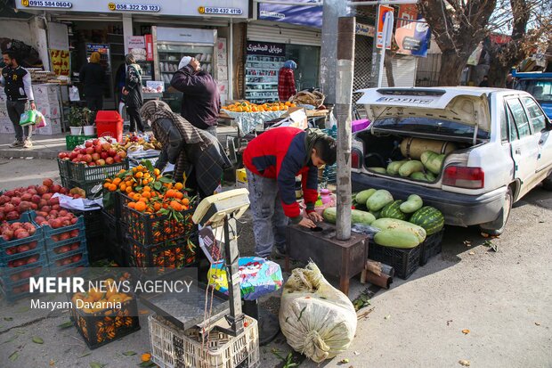 بازار خرید شب یلدا در بجنورد