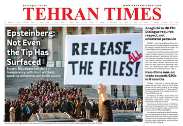 Front pages of Iran’s English dailies on December 21