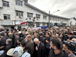 تشییع پیکر مطهر شهید امنیت «امیرحسام جوینده» در صومعه‌سرا