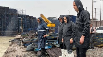 مسیرهای نفوذ آب به تأسیسات حساس بندر شهید رجایی مسدود شد