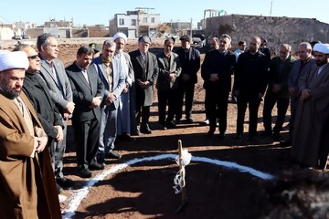 کلنگ احداث مدرسه ۱۲ کلاسه در شهر اقبالیه به زمین زده شد