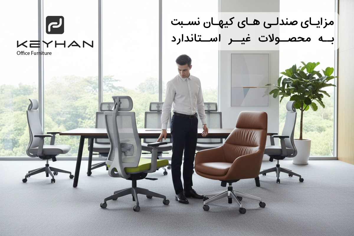 کیفیت و طراحی صندلی‌های اداری کیهان؛ استانداردی برای راحتی و دوام