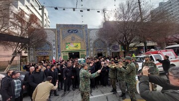 تشییع پیکر مطهر جانباز شهید «محمد شورئی» در مشهد