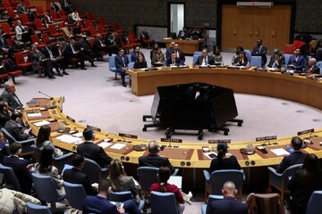 A United Nations Security Council meeting at United Nations headquarters on December 23, 2025 in New York.