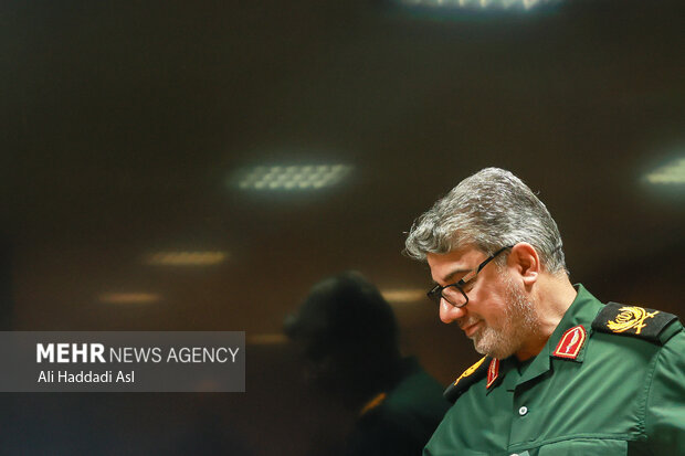 نشست خبری سرتیپ دوم پاسدار هادی ملانوری فرمانده سپاه حفاظت هواپیمایی کشور