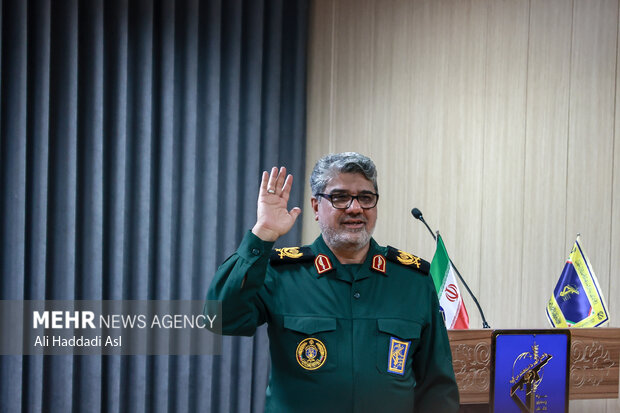 نشست خبری سرتیپ دوم پاسدار هادی ملانوری فرمانده سپاه حفاظت هواپیمایی کشور