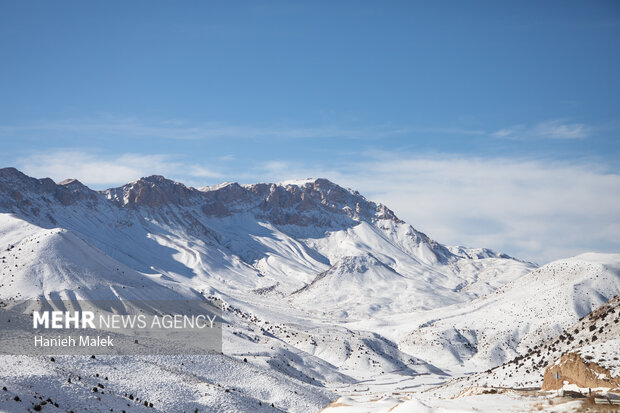 برف در ارتفاعات گلستان