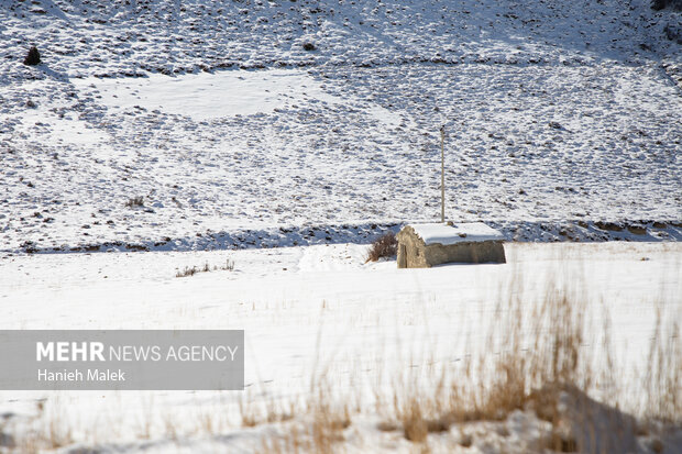 برف در ارتفاعات گلستان