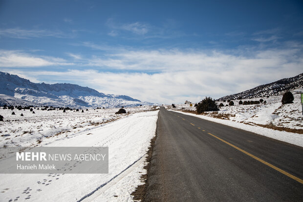 برف در ارتفاعات گلستان